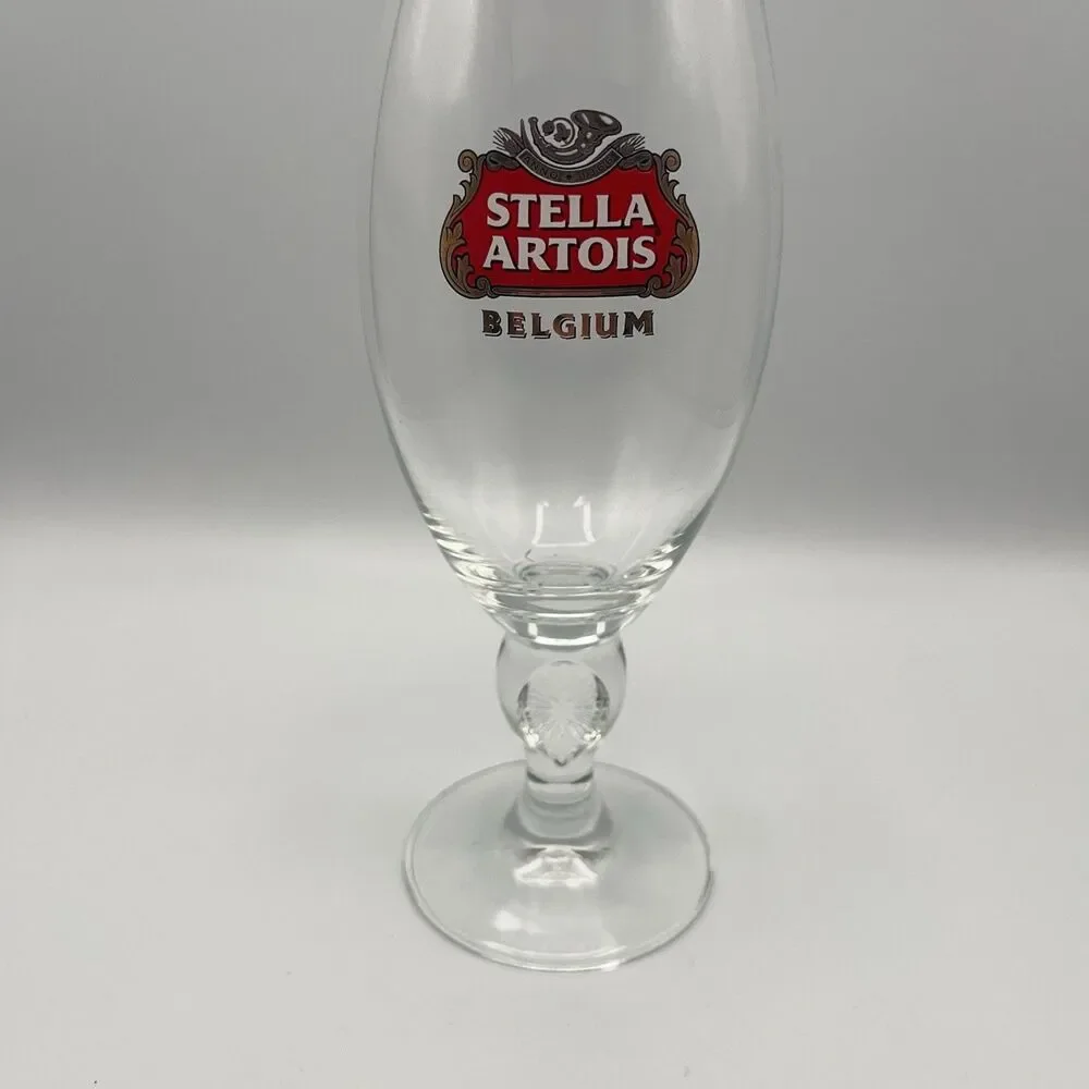 Stella Artois Chalice 40 cl Gold Rim with Star Stem Beer Glass Pub Bar Ware